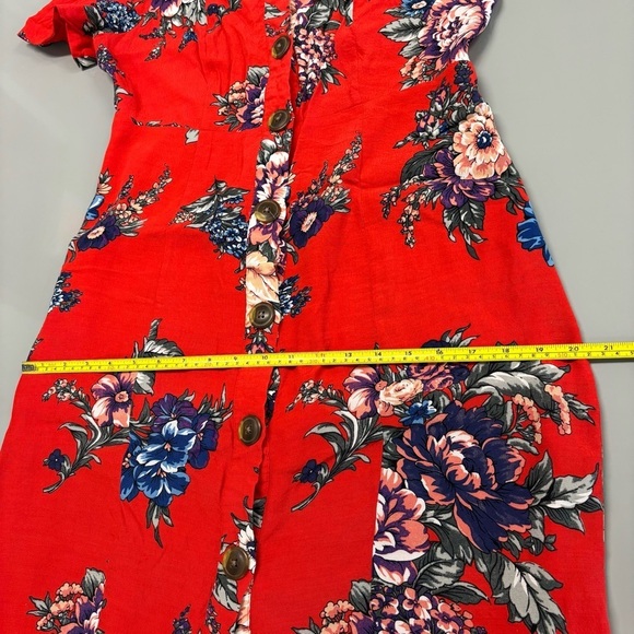 Anthropologie Maeve Caldwell floral Buttondown Dress. Size 12 - Picture 13 of 15